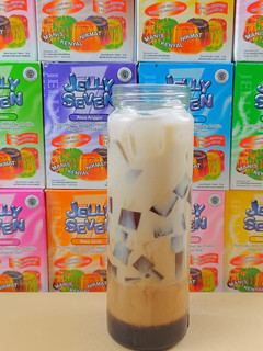 Foto resep Es Kopi Gula Aren Jelly