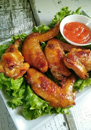 Foto resep Honey spicy CHICKEN WINGS