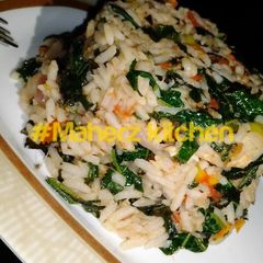 A picture of Rice and Veggies.