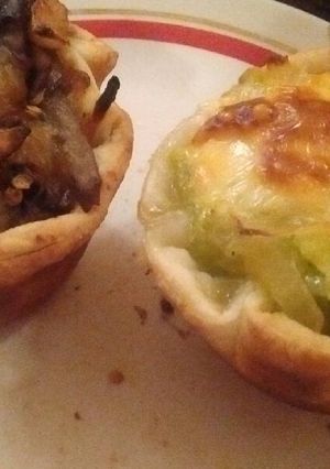 Una foto de Tartaletitas de zapallito y berenjenas