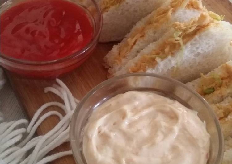 How to Make Super Quick Homemade Chicken mayo sandwiches