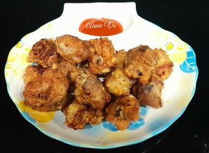 Hình của món Sườn non lăn bột chiên giòn.