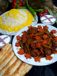 عکسی از دستور خورشت لوبیا سبز و هویج solmaz