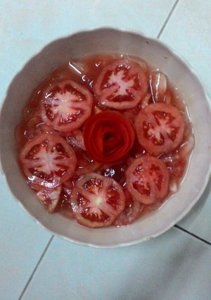 Hình của món Cà chua dằm.