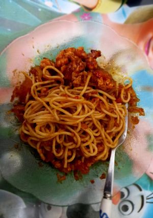 Foto resep Spaghetti (eksperimen 1 - ayam)