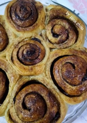 Foto resep Cinnamon roll dengan kismis