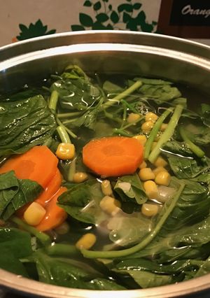 Foto resep Sayur Bening Bayam Jagung