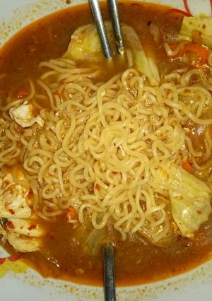 Foto resep Spicy ramen poolll seadanya