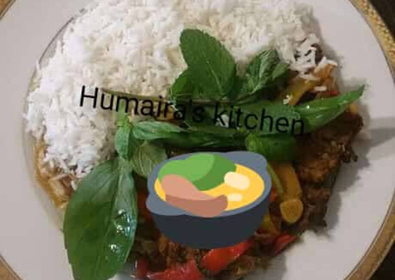 Basmatirice with smoked