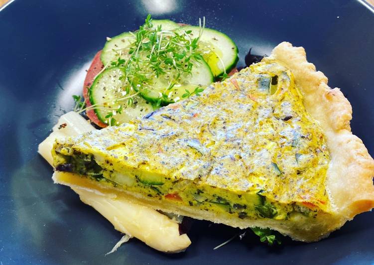 Vegane Zucchini-Quiche