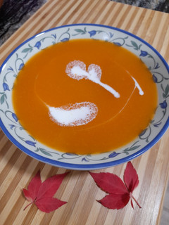 Una foto de Crema de calabaza🎃