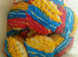 Una foto de Galletas de pasta seca con glaseado Tricolor🇻🇪