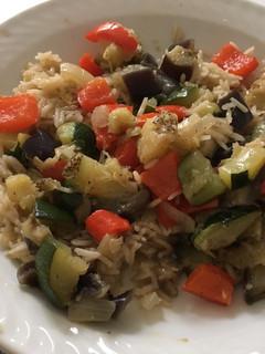 Una foto de Arroz con verduras