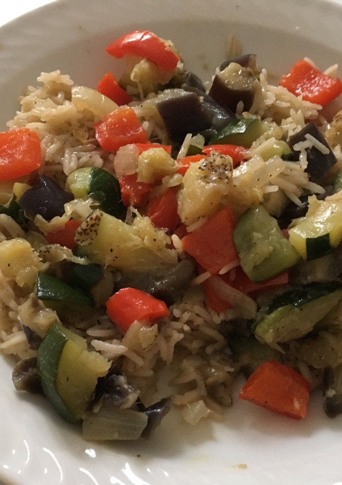 Una foto de Arroz con verduras