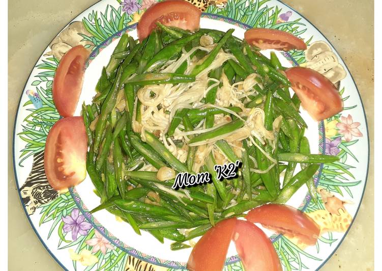 CAH BUNCIS JAMUR ENOKI ALA MAMA 'K2'