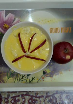 আপেল কাস্টার্ড(Apple custard Recipe in Bengali) রেসিপির প্রধান ছবি