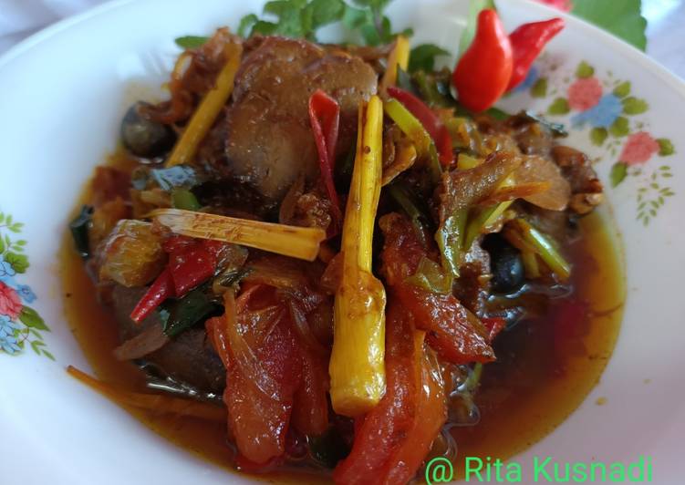 Semur Hati Ayam Kampung