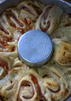 Una foto de Torta espirales de pizza