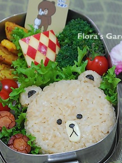 生活小確幸－line熊大造型便當 的食譜成品照片