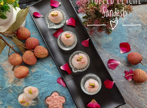 A picture of Stuffed Litchi Sandesh.