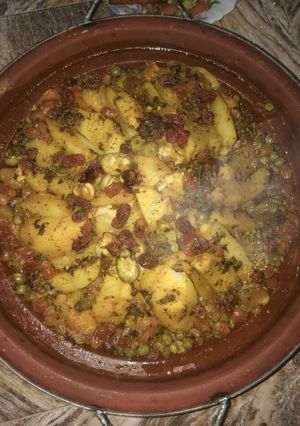 صورة لوصفة طاجين مغربي