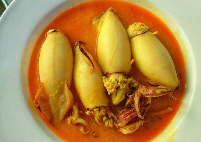 Cumi Isi Tahu Masak Gulai