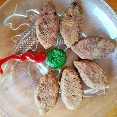 A picture of Chana shami kebab.