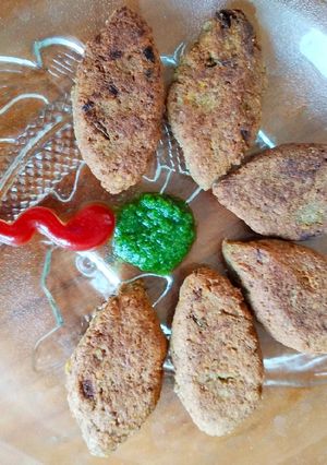 A picture of Chana shami kebab.