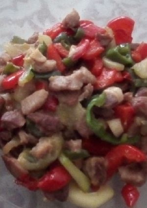 Una foto de Salteado magro con verduras