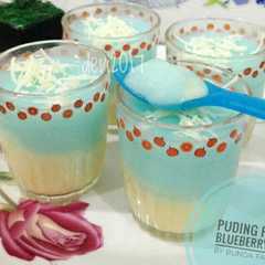 Puding puyo blueberry with fla রেসিপির প্রধান ছবি