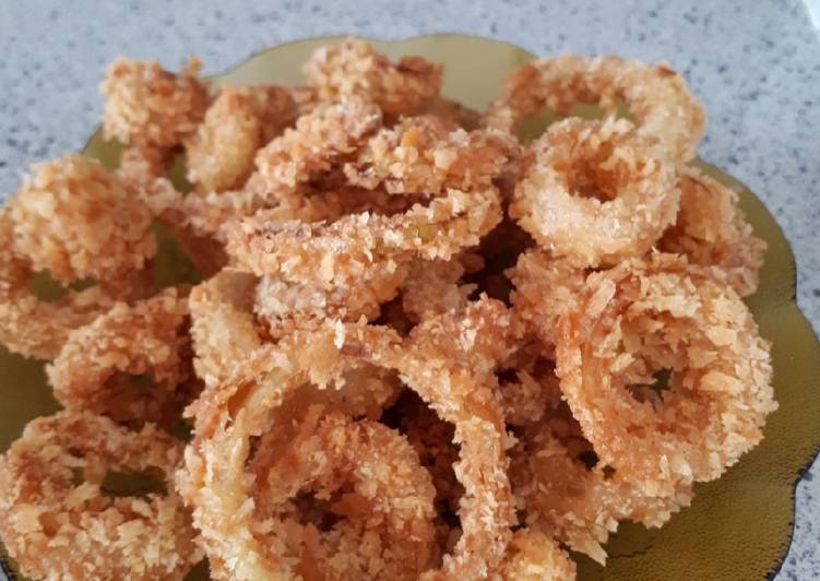 RECOMMANDED! Cara Membuat Onion ring crumble