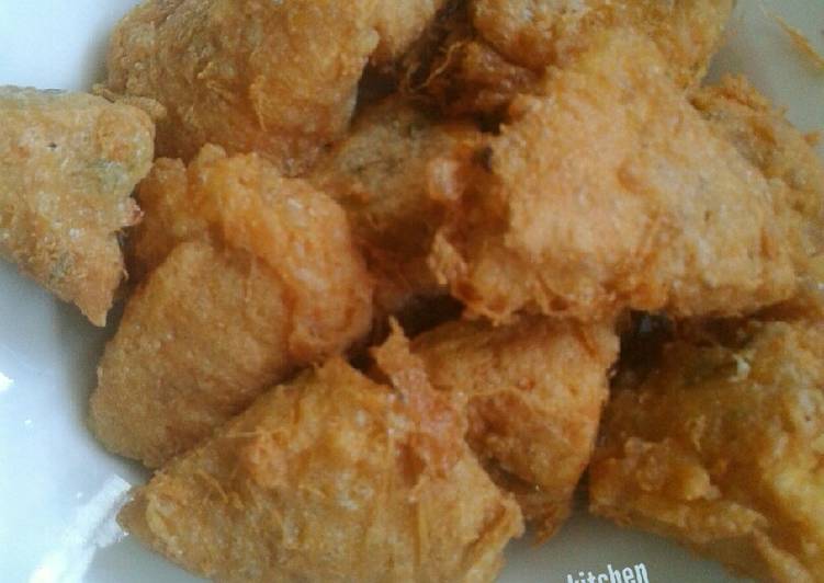 Tahu aci celup telur