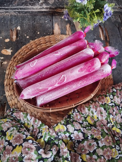 Foto resep Es Lilin Semangka Buah Naga