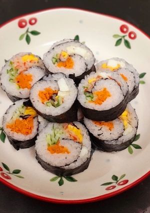 Hình của món Sushi cá hồi.