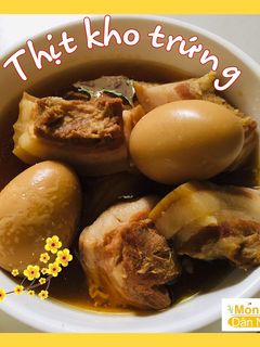 Hình của món Thịt kho trứng.