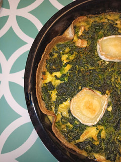 Una foto de Quiche-tortilla de espinacas