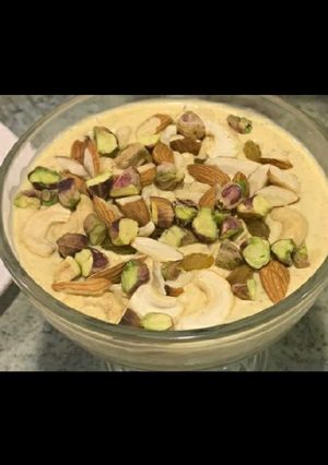 A picture of Almonds Kheer.