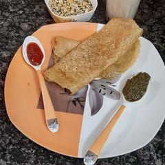 A picture of Quick breakfast recipe protine multigrain Dosa.