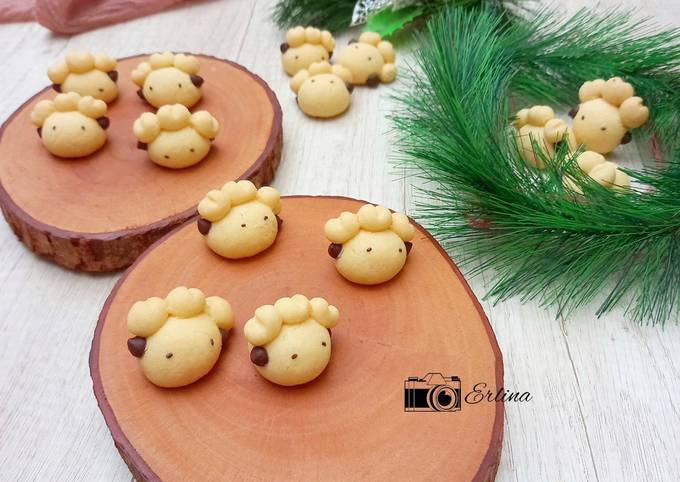 Cara membuat German Sheep Cookies (Tanpa Telur)