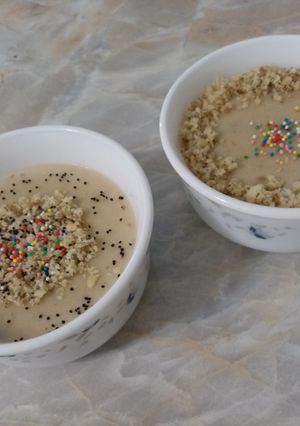 عکسی از دستور فرنی خرما و گردو🌴