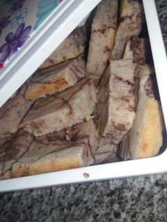 عکسی از دستور ❤کیک وانیلی کاکائویی تابه ای