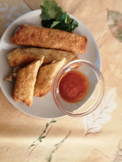 Una foto de Rollitos de primavera