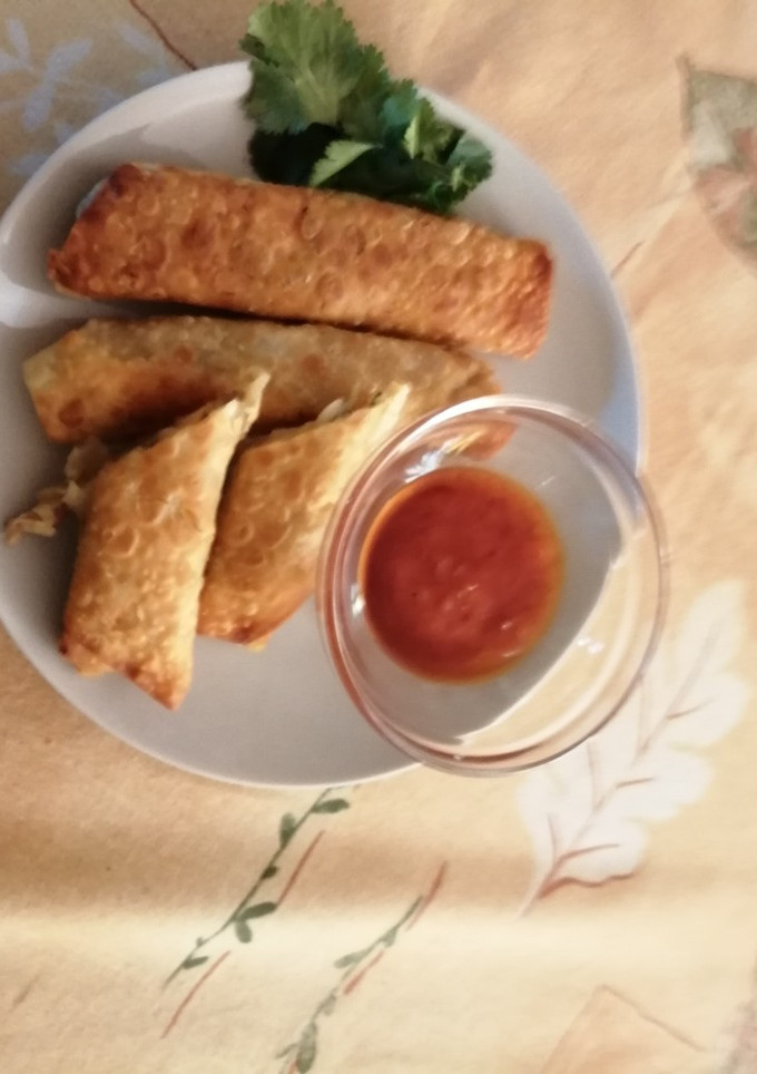 Una foto de Rollitos de primavera