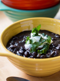A picture of Black Bean Soup!.