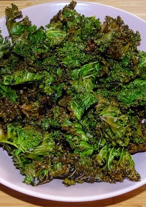 Une photo de Chips de chou kale (vegan)