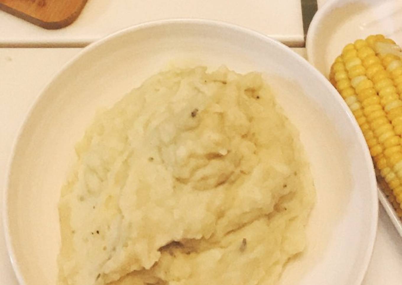 Mashed potatoes with garlic