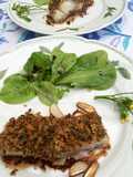 Bacalao con costra de hierbas