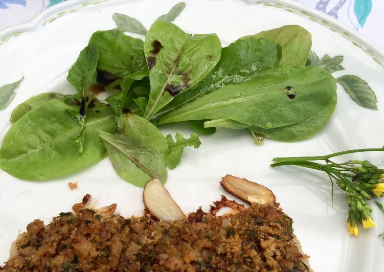 Bacalao con costra de hierbas