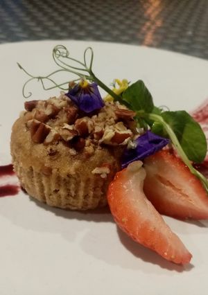 Una foto de Muffins de plátano y nuez