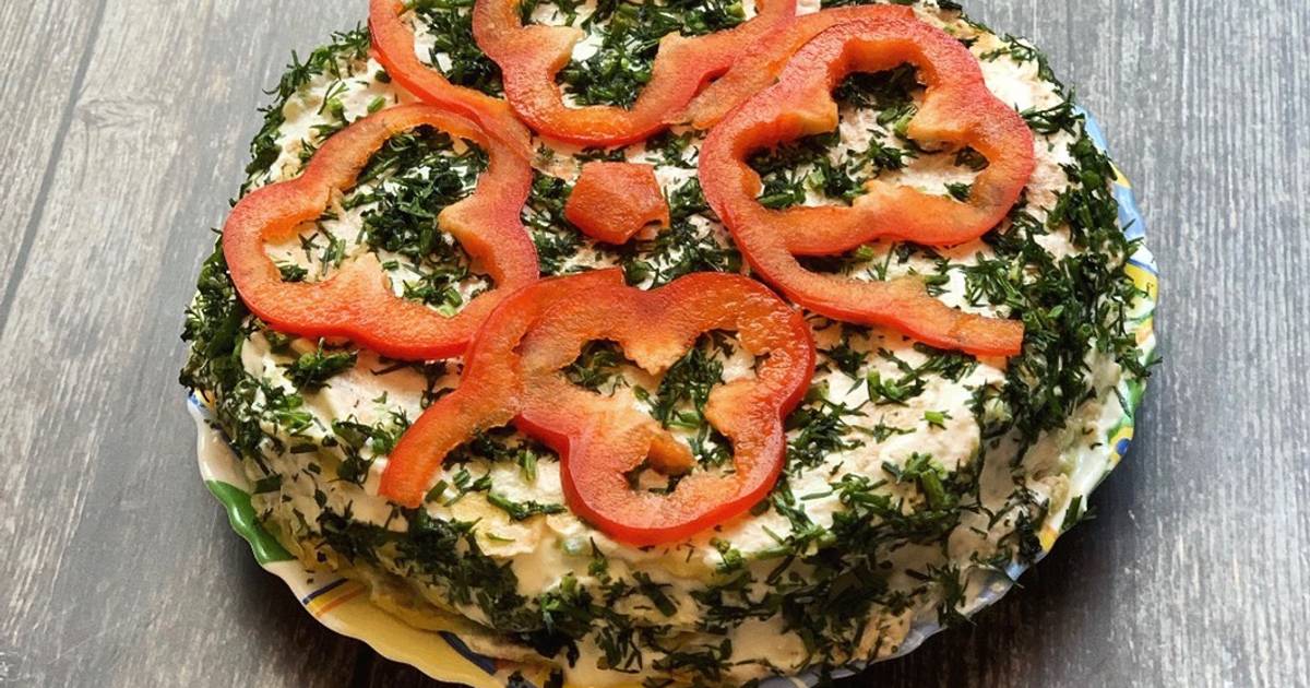 Торт из кабачков баклажанов и курицы